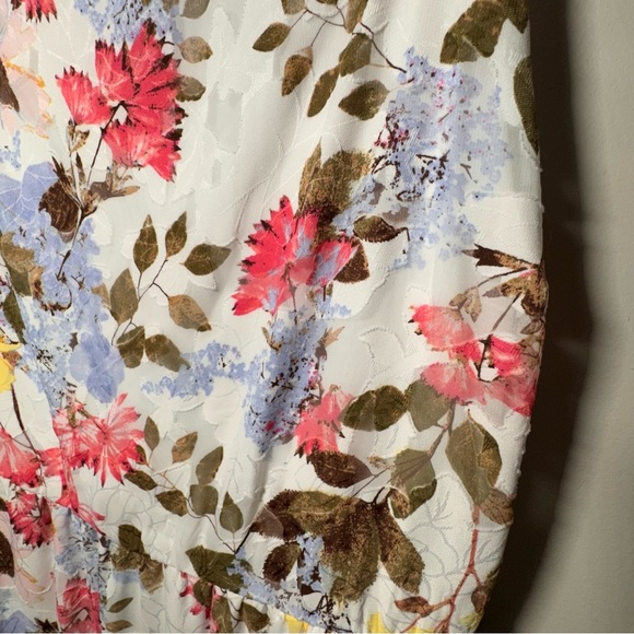 Lane Bryant Tie-Strap Tiered Floral Maxi Dress Pockets Size 22 Feminine - Picture 8 of 13